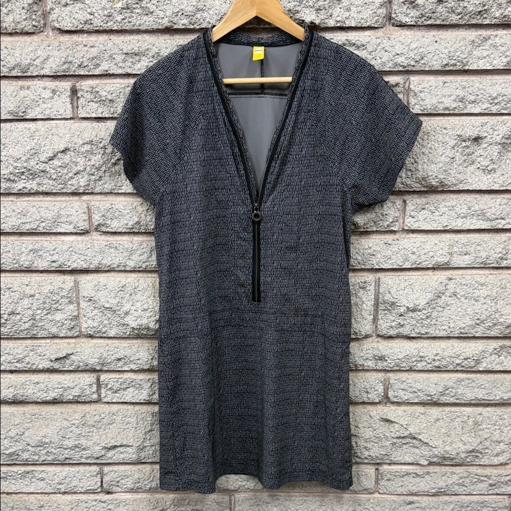 Lole Patterned Gray Zipper Dress